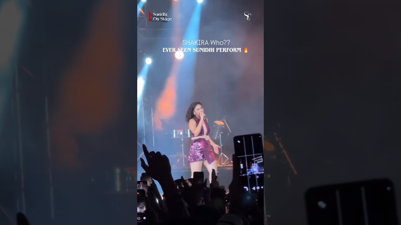 Sunidhi Chauhan is therapy in sound.Seeing her live is a dream written across India. 🎤✨