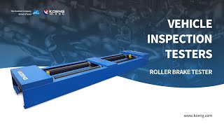 Vehicle inspection tester(Roller brake tester).KEB 15000 by KOENG CO., LTD.