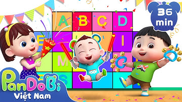 Bữa tiệc chữ cái | ABC song | Bé học tiếng anh | Nhạc thiếu nhi vui nhộn | Super Pandobi