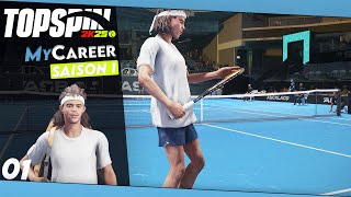 TOPSPIN 2K25 | #01 - MY CAREER - Raphaël Mandale, la nouvelle star du tennis français! (Ou pas...)