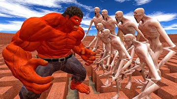 Never Go To Maze With SCP-096 Vs HULK (RULK) in Garry