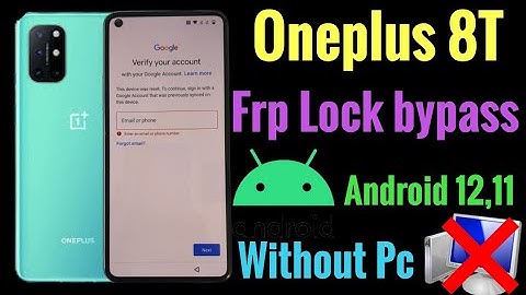 Oneplus 8T frp lock bypass ( Android 12,11 ) || Haw to bypass all OnePlus, without pc