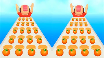 Pancake run | All levels gameplay android, IOS