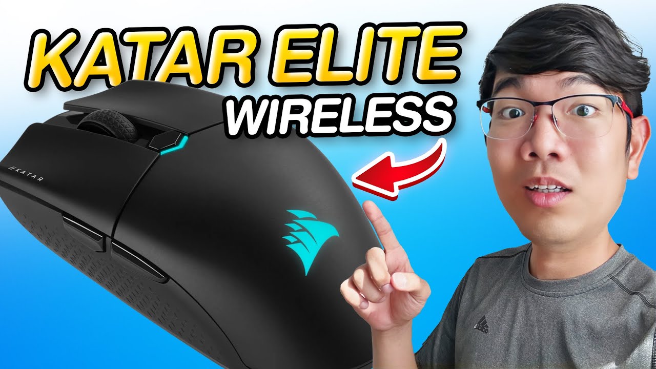 รีวิว CORSAIR KATAR ELITE เมาส์ไร้สาย เบาเพียง 69 กรัม