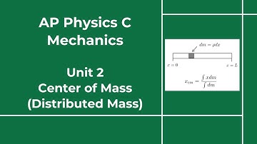 AP Physics C Mechanics - Unit 2 - Lesson 19C  - Center of Mass (Distributed Mass)