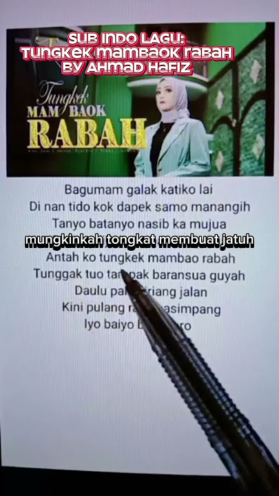 TERNYATA INI ARTI LAGU:Tungkek Mambaok Rabah #fauzanalaguminangterbaru #laguminang #laguviralterbaru