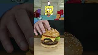 Spongebob's Krabby Patty Extra Onions 🍔One Crying Johnny, Coming Up! #Spongebob #Krabbypatty #Burger