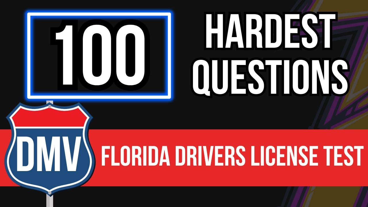 Florida Drivers License Test 2026 (100 Hardest Questions) - YouTube