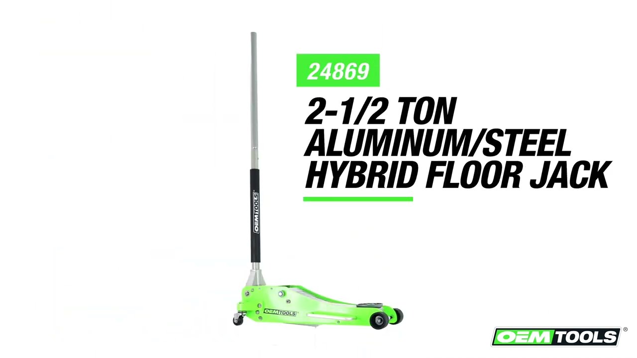 OEMTOOLS 24869 2-1/2 Ton Aluminum/Steel Hybrid Floor Jack