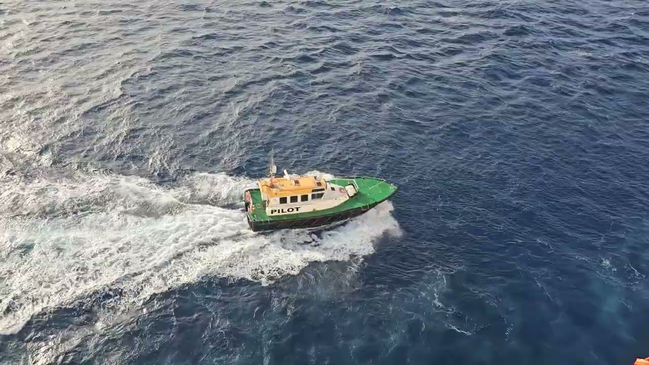 Pilot Boat for Carnival Legend leaving Malta, June 1, 2024 - 1