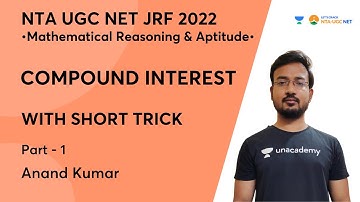 Compound Interest with Short Tricks - 1 | Mathematical Reasoning Aptitude | JRF 2021 | Anand Kumar