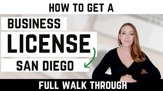 How to Get a Business License in San Diego California - Business Tax Certificate
