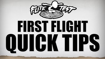 6 Tips For a Successful First Flight | Flite Test
