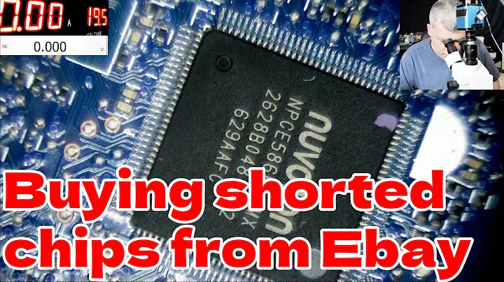 I'm DONE buying chips from Ebay - Fake shorted Nuvoton NPCE586