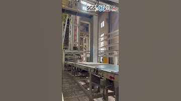 Particle board production: Automatic loading Chipboard into Hot press #particleboardmakingmachine