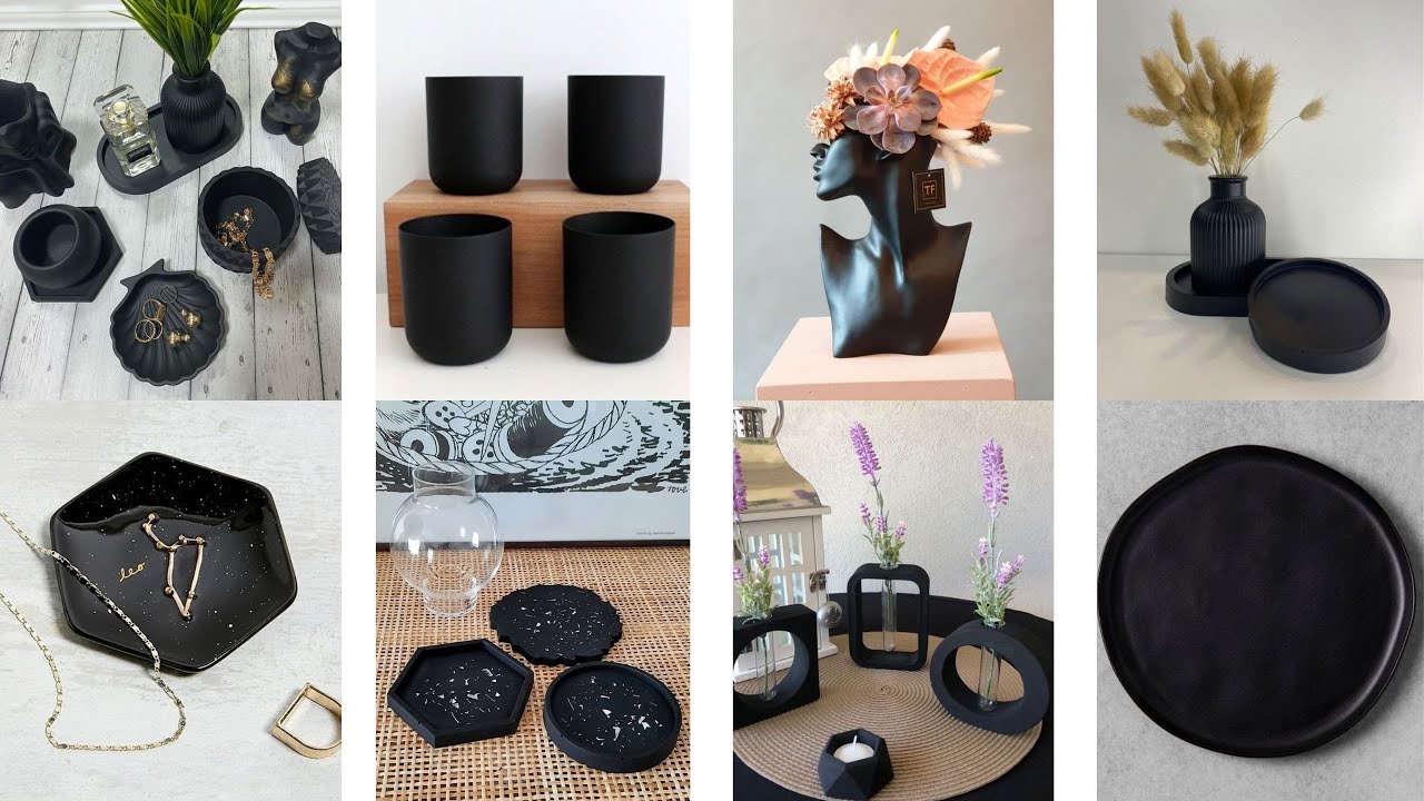 افضل درجة لون اسود لتلوين مادة شغل الكونكريت - فن الكونكريت - تعليم شغل الكونكريت - مادة الجبس-ماربل