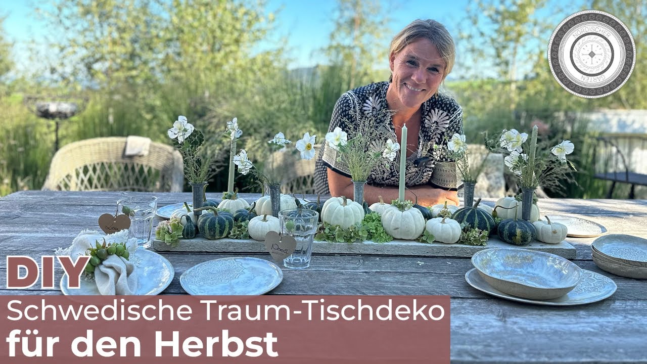 DIY - die SCHÖNSTE WEISSE Deko für DEINEN Herbsttisch 🎃