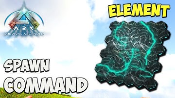 Element Spawn Command | How To Summon ELEMENT in ARK survival Ascended