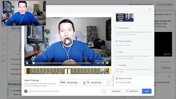 after FB Live, I trim video + upload thumbnail image