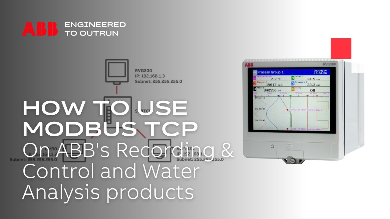 How to use Modbus TCP on ABB's Recording & Control and Water Analysis ...