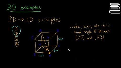 Leaving Cert Maths - Trigonometry 14 - 3D Example 1