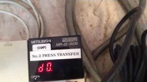 Test Servo MR J2 350B Fx 3G + 232IF Control Position & Jog