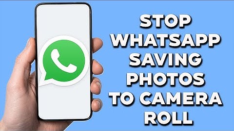 How To Stop WhatsApp Saving Photos To Camera Roll/gallery  (IN 2024)
