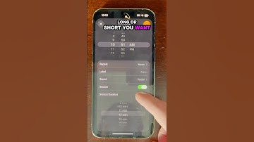 iOS 26 lets you change snooze time ⏰ No more default 9 minutes! #iOS26 #iphonetips