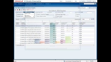 Quick Tour of JD Edwards Health and Safety Incident Management