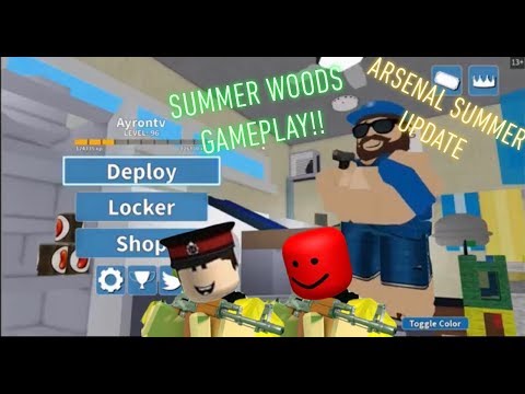 Summer Woods Gameplay Arsenal Summer Update Youtube - roblox arsenal summer update 2
