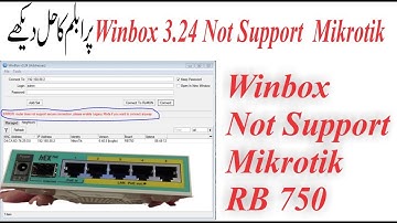 Router does not support secure connection Mikrotik Winbox Urdu/Hindi