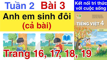 Tiếng Việt 4 | Tuần 2 Bài 3 CẢ BÀI | ANH EM SINH ĐÔI | Trang 16 17 18 19 | KẾT NỐI TRI THỨC VỚI CUỘC
