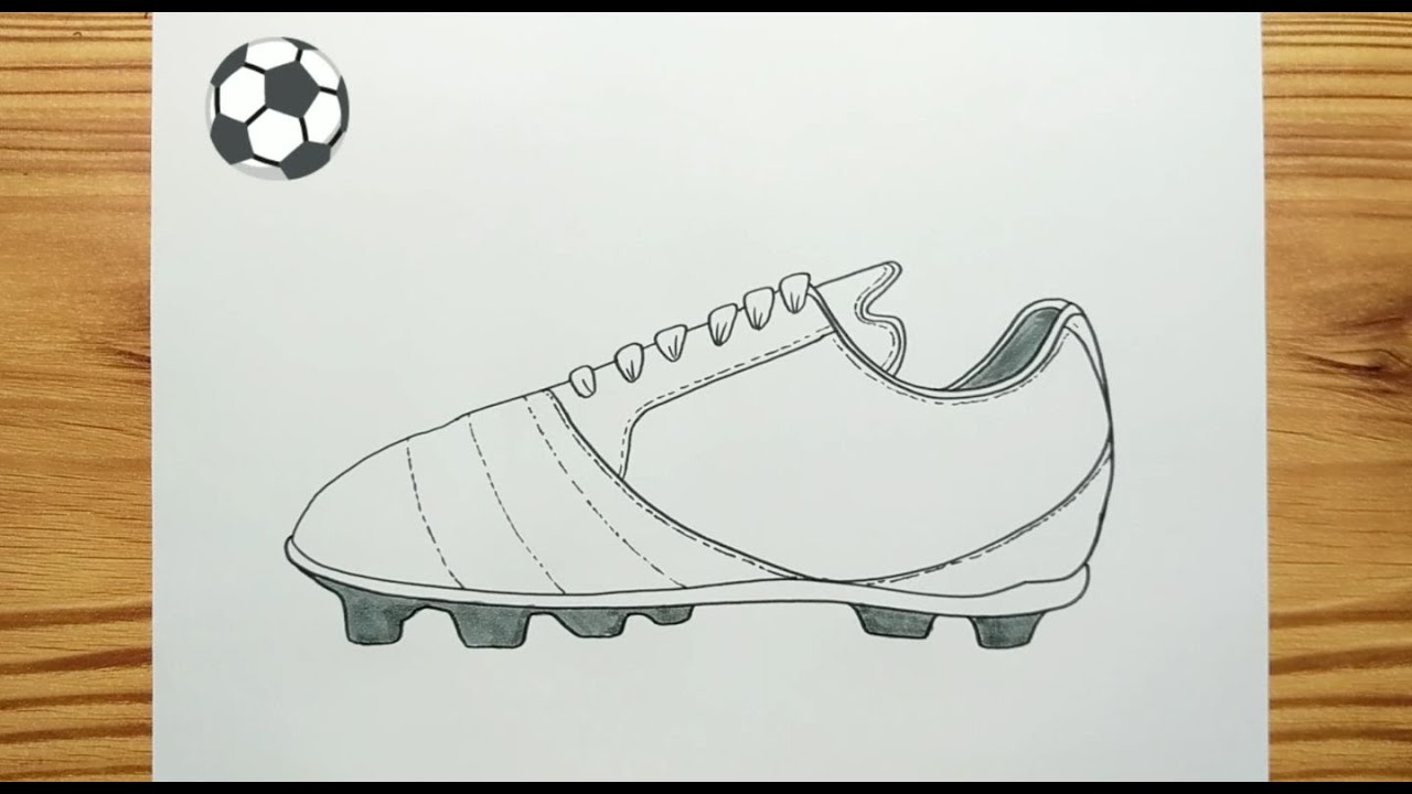 190 Drawing Of Soccer Cleats Illustrations RoyaltyFree Vector Graphics   Clip Art  iStock