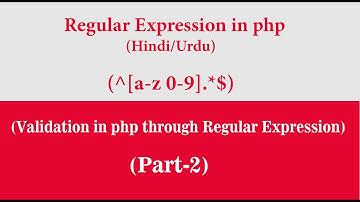 Regular Expression in  hindi part-2 (Hindi/urdu)