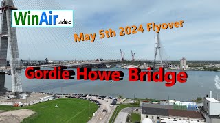 Exclusive Footage: May 5th Flyover of Gordie Howe Bridge