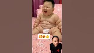 Bayi lucu gemuk tertawa ngakak lucu sekali🥰😍🤗 #shorts #funnyshorts #funnyvideos