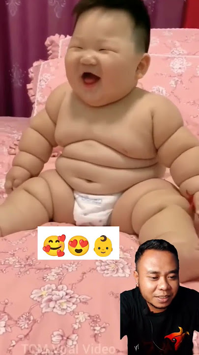 Bayi lucu gemuk tertawa ngakak lucu sekali🥰😍🤗 #shorts #funnyshorts #funnyvideos