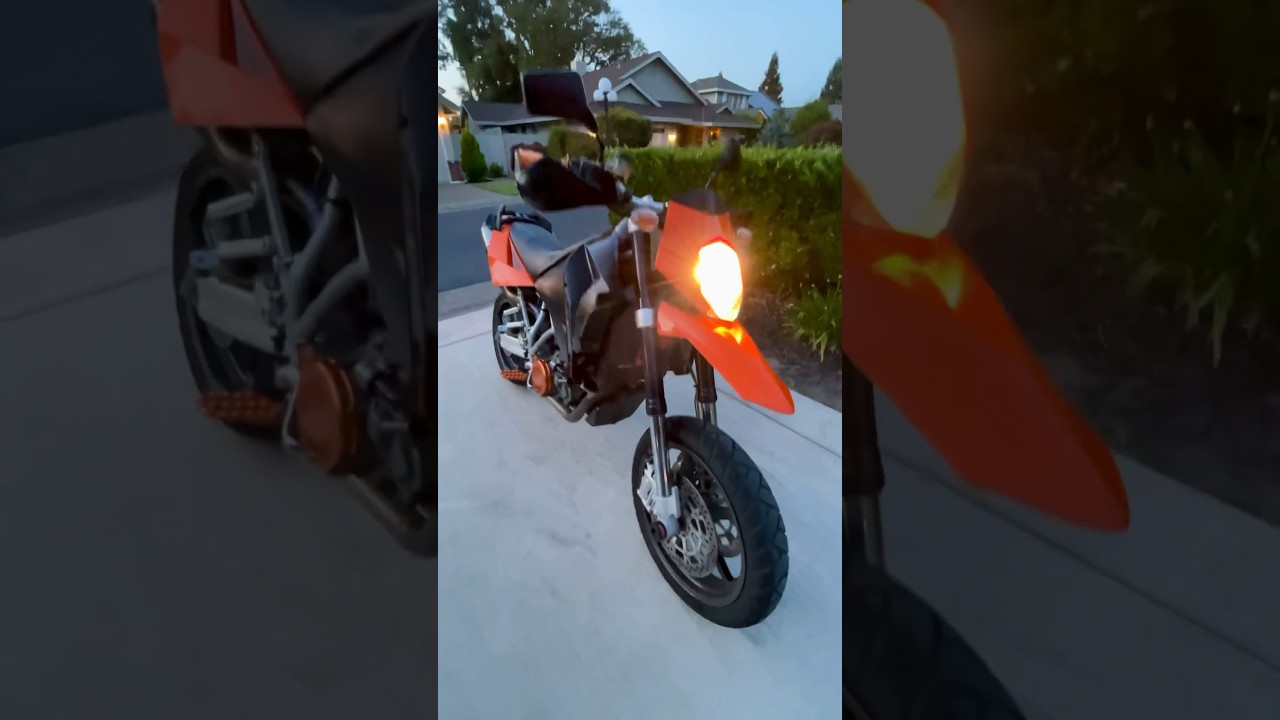 KTM 950SM SUPERMOTO REVS 🥵🥵 