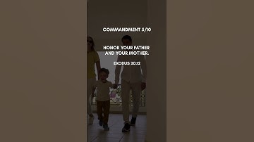 The Fifth Commandment: Honor Your Parents | Family Values #shorts