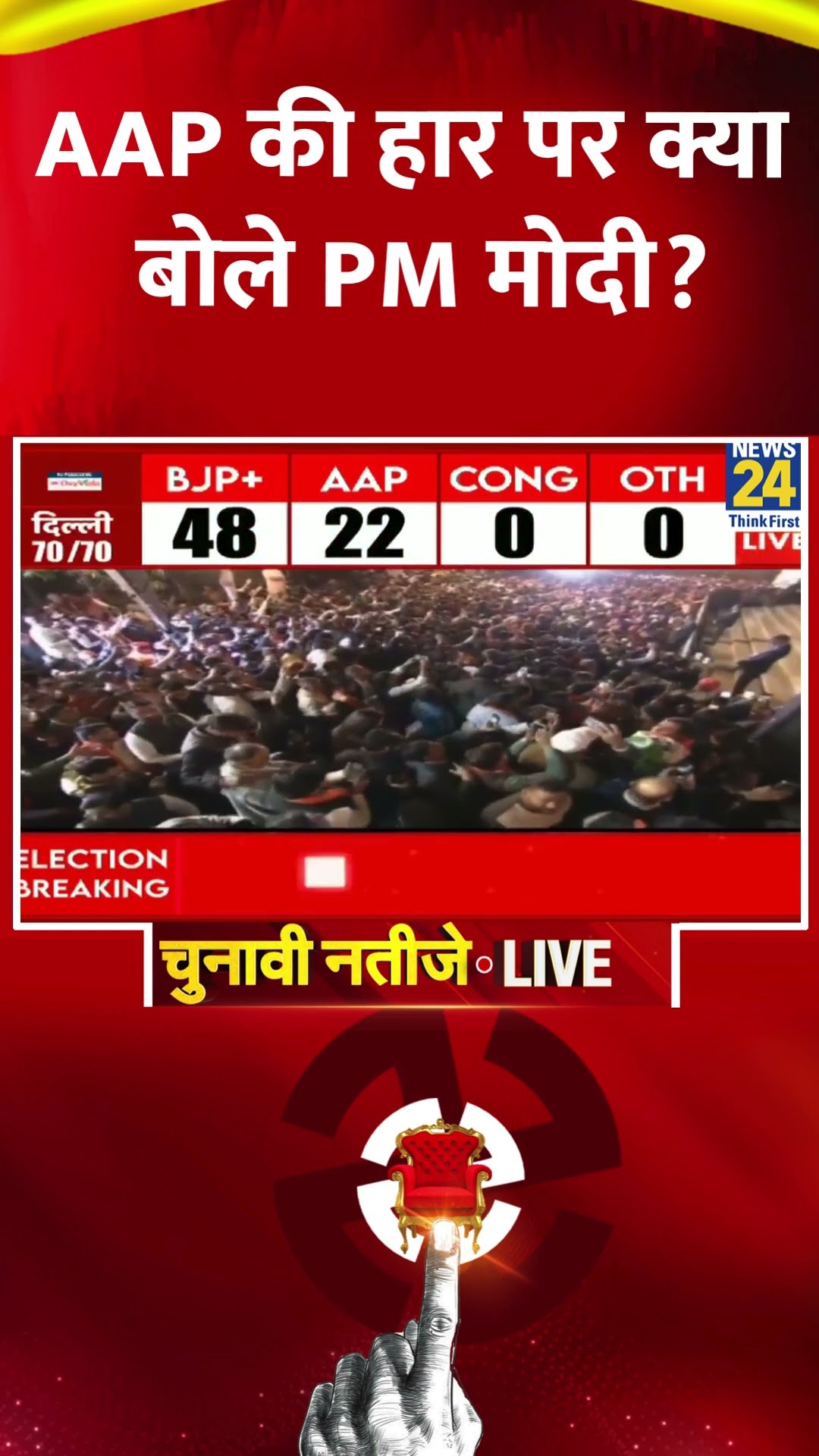 PM Modi ने Delhi विधानसभा चुनाव में AAP की हार पर ये क्या बोल दिया, देखिए वीडियो