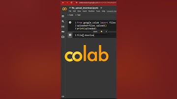 Download bestand van colab-platform #colab #googlecolab