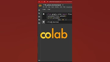 Download bestand van colab-platform #colab #googlecolab