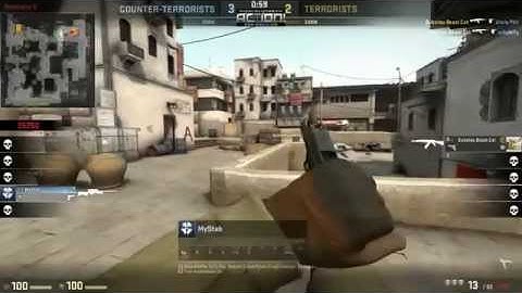 |CS:GO| Dust II 1v4 Clutch