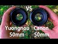 Обзор Canon 50mm 1.8  vs Yongnuo 50mm f/1.8