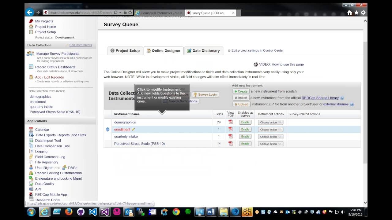 REDCap Survey Queue YouTube