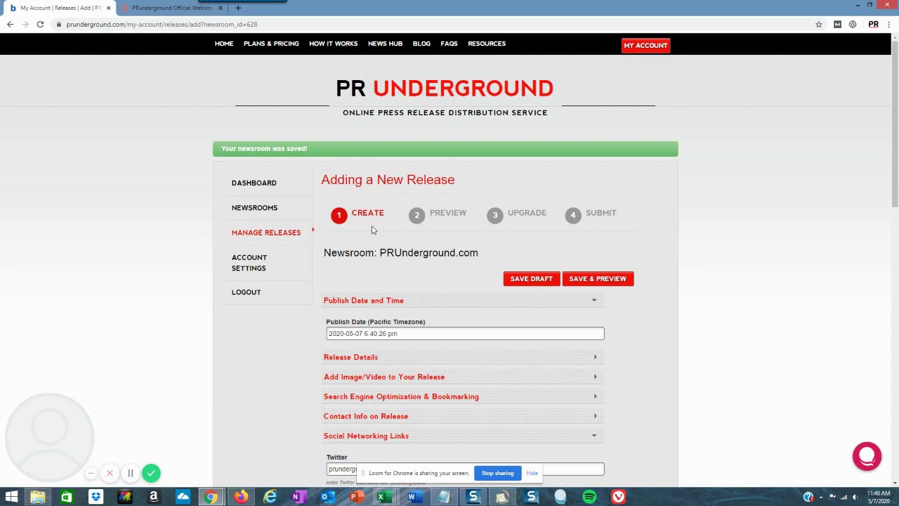 Add Instagram Profile To Your PRunderground Newsroom And Press Release