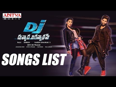 DJ - Duvvada Jagannadham Songs List || AlluArjun, Pooja Hegde, Harish Shankar, DSP