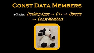 C++: Const Data Members