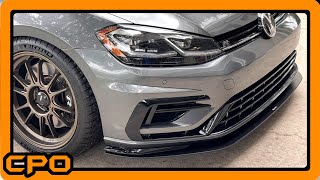 Easier than I expected!  Aerofabb Front Splitter V2 Street Edition Install - 2019 Golf R