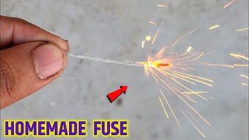 How to make fuse , Homemade cracker fuse making , Easy fire cracker making